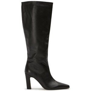 NEW Tony Bianco Supra Boot in Black Venice LEATHER KNEE HIGH HEELED